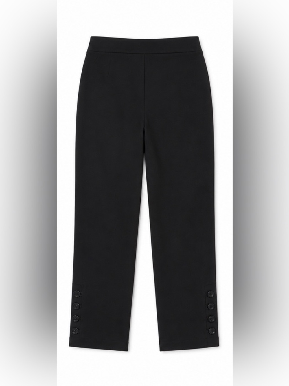 The Limited Black Slim Ankle Pants with Button Cuff - Picture 3 of 4
